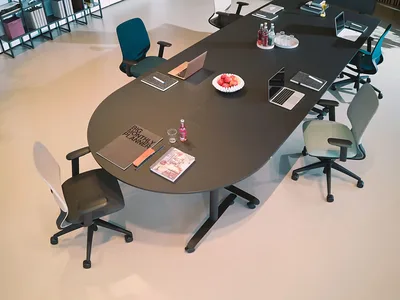 Sedus selab flip klapptisch schwarz verkettet kombination sitzungszimmer modular gruppe