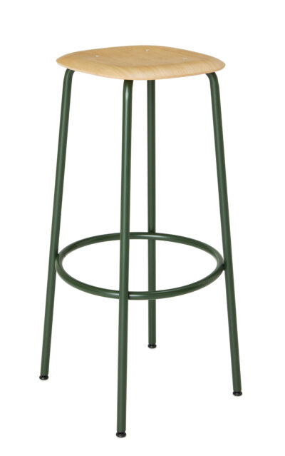 Embru atelier barhocker 2100 flaschengruen eiche