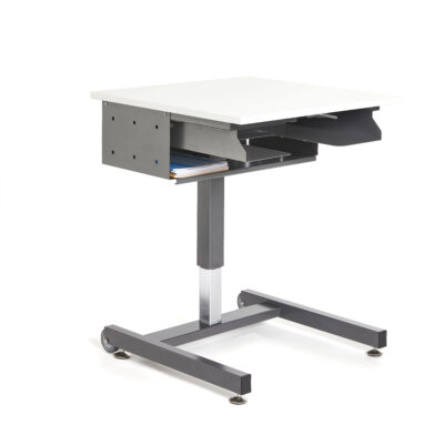 Embru 5770 Schultisch Einfachtablar Grau Seite